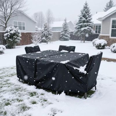 HNYDM Waterproof Outdoor Table Cover, 90 x 50 x 55 cm