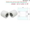 Deep Groove Ball Bearing, 1 Piece, 10 × 40 × 30 mm, POM-Coated Plastic Double Bearing, BST680040-30, 40 mm Diameter, Nylon Guide Wheel, 10 × 40 × 30 Plastic Bearing (8 × 30 × 50 mm) view 4