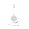 Retractable Cable Lock Set, Steel and ABS, Round, White view 2