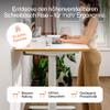 ofinto Rise Electric Height-Adjustable Desk, 120 x 80 cm, Olive Top, Black Legs, No Cable Management view 3
