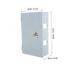 Lockable Socket Box, Iron and Plastic, Silver view 2