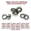 Deep Groove Ball Bearings, 10 Pieces, 623 2RS, 3 x 10 x 4 mm, Miniature Bearings, 683/684/692/693/694 ZZ/2RS (683 Open, 3 x 7 x 3 mm, 6 Balls) view 3