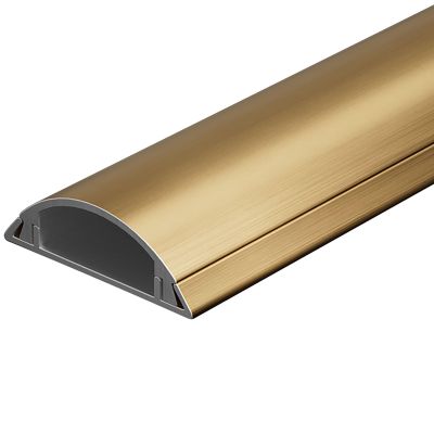 QiaoRong Curved Cable Cover, Gold, 1 x 2.8 cm