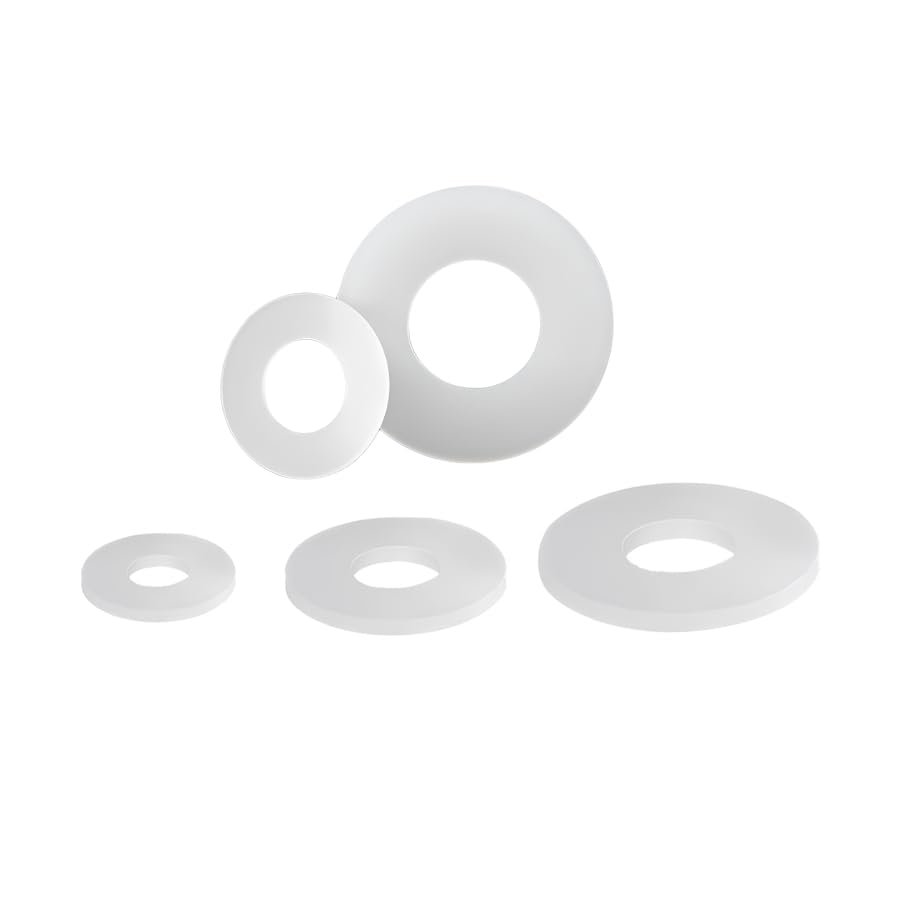 1–10 pcs White Waterproof Shock-Absorbing Silicone Gaskets, Flat Gaskets, ID 18–19.5 mm, OD 24–74 mm, Thickness 3–25 mm, 19 × 30 × 7 mm (5 pcs)