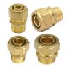 BYLSAGWHT 1pc Tube I.D. x O.D. 16 x 20 mm – 3/4" BSP Male PEX-AL-PEX Brass Pipe Fitting for Solar Water Heater view 1