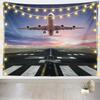 Aircraft Wall Tapestry, 150 x 200 cm, 3D-Printed Airport Design view 2