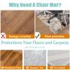 Office Chair Floor Mat, 70 x 100 cm, Non-Slip Rectangle Rug view 4