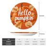 Hello Pumpkin Decorative Bone China Plate with Stand, Orange, 20 cm view 2