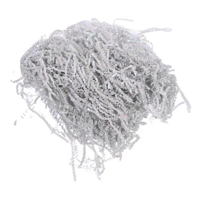Shredded Paper Filler, 100 g Bag, Silver