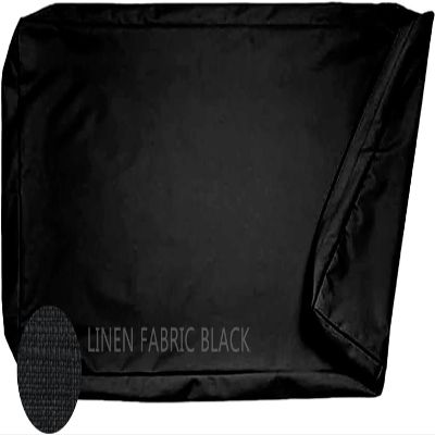 ZUOZHE Waterproof Bench & Chair Cushion Cover, Black, 45 x 45 x 8 cm