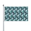 Tropical Leaf Flag, 90 x 150 cm, with Grommets, for Indoor and Outdoor Use view 1