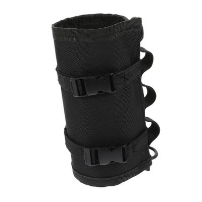 Black Gas Cylinder Protective Cover, 1-Piece Oxford Fabric, for Camping