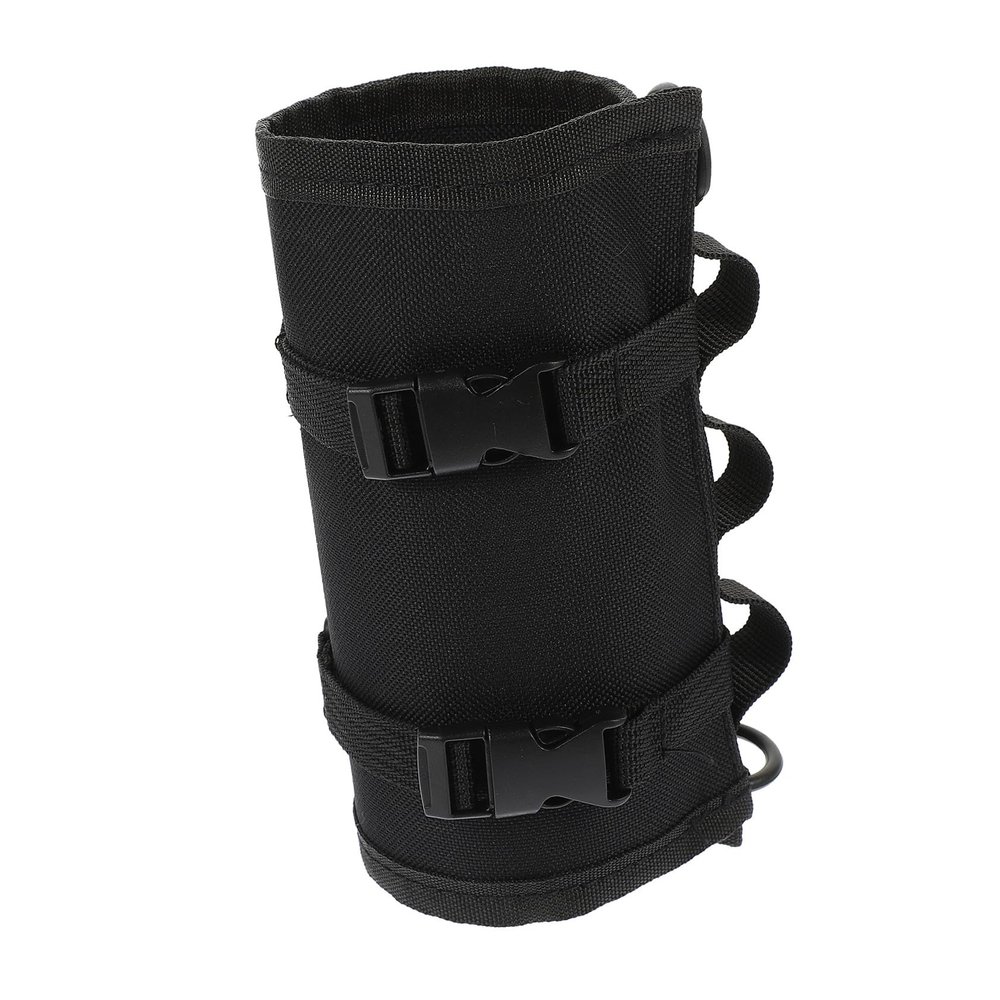 Black Gas Cylinder Protective Cover, 1-Piece Oxford Fabric, for Camping