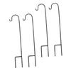 Black Iron Shepherd's Hooks for Outdoor Paths and Christmas-Themed Parties view 1