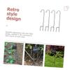 Black Iron Shepherd's Hooks for Outdoor Paths and Christmas-Themed Parties view 4