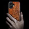 Carveit Wooden Case for iPhone 17, Plum Color – Eternal Tree view 2