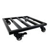 Sturdy 45 cm Metal Plant Stand with Wheels, Square Iron Plant Cart for Indoor and Outdoor Use view 1