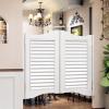 Solid Wood Café Swinging Door, Slat Design, W120 x H90 cm view 1
