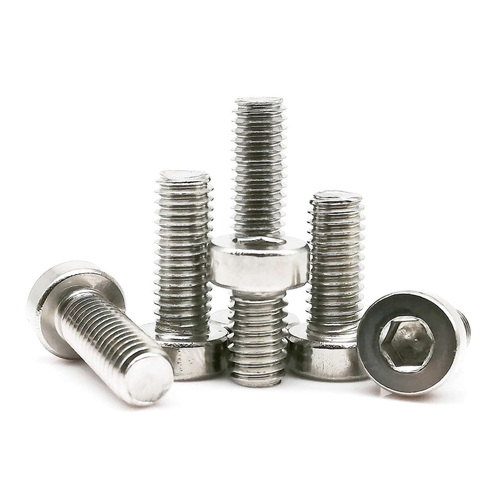5/10/50 pcs M3 M4 M5 M6 M8 M10 M12 A2-70 304 Stainless Steel Hex Socket dnn Low-Profile Flat-Head Screw (12 mm, 10 pcs M3)