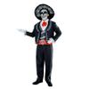 Day of the Dead Costume for Men, Mariachi Suit, Adult, Dia de los Muertos, Mask with Hat, Halloween Cosplay, Size S view 2