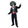 Day of the Dead Costume for Men, Mariachi Suit, Adult, Dia de los Muertos, Mask with Hat, Halloween Cosplay, Size S view 3