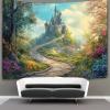 kaiyun Curved Path Tapestry Wall Hanging, 3D Fairytale Castle Wall Decor for Bedroom, Living Room, or Dorm, 70 x 100 cm view 1
