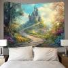 kaiyun Curved Path Tapestry Wall Hanging, 3D Fairytale Castle Wall Decor for Bedroom, Living Room, or Dorm, 70 x 100 cm view 4