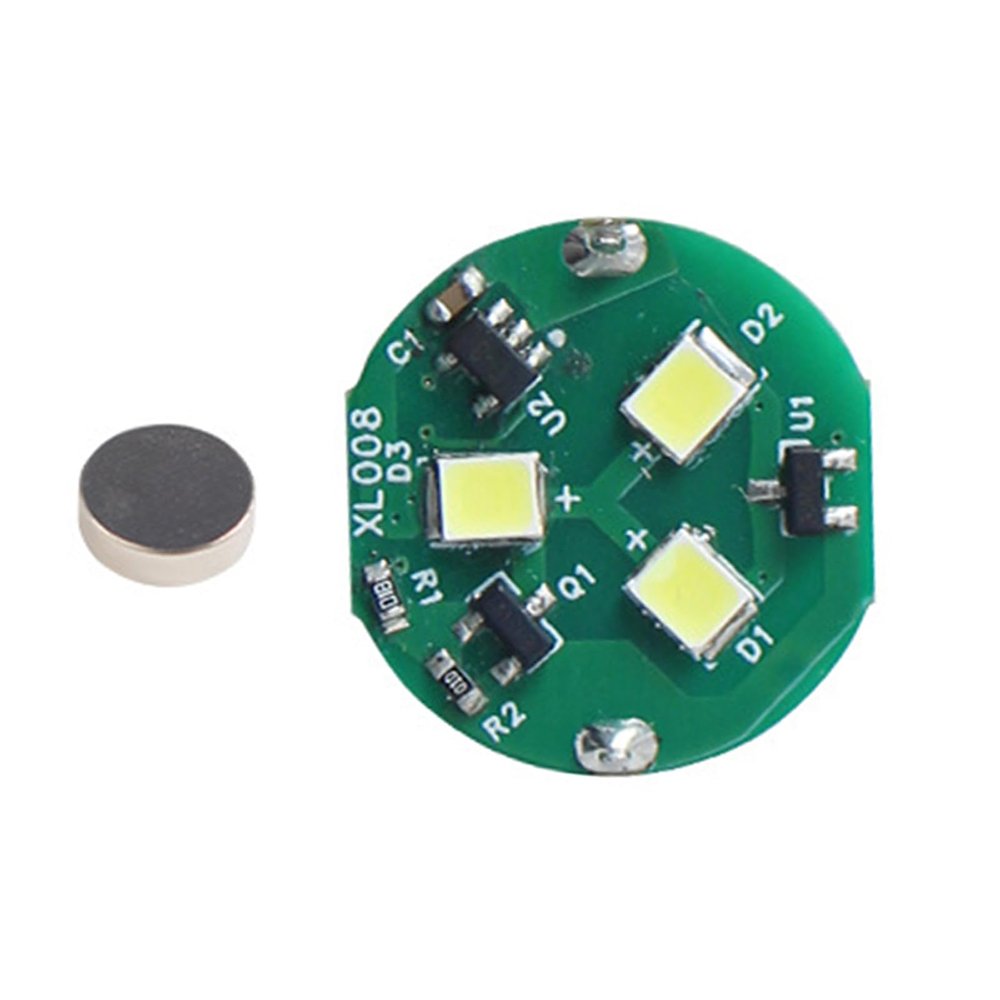 Ddujbtp Compact 3V LED White Light Board with Magnetic Control