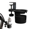 Desk Drink Holder Clamp, Adjustable Clamp-On Cup Holder view 1