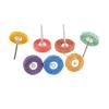 6-Piece 28 x 3 mm Mounted Nylon Fiber Abrasive Points, T-Shaped Nonwoven Polishing Wheels, P400 view 2