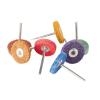 6-Piece 28 x 3 mm Mounted Nylon Fiber Abrasive Points, T-Shaped Nonwoven Polishing Wheels, P400 view 4