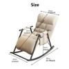 YHKJLYH Modern Rocking Chair with Adjustable Backrest, Light Gray with Gold Frame view 2