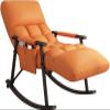 YHKJLYH Padded Rocking Chair with High Backrest, Orange with Black Frame view 1
