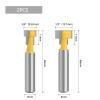 8 mm Shank T-Slot Router Bit Set, 2-Piece, for Woodworking view 2