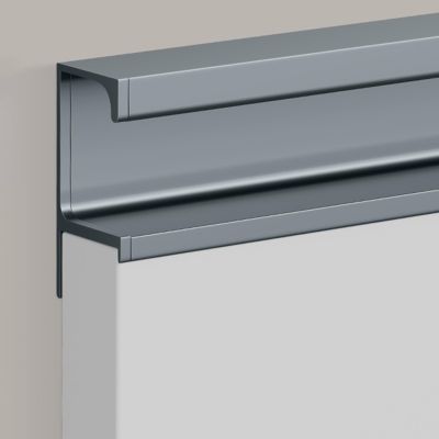 WDJBPSH Hidden Cabinet Edge Pull, G-Profile, 28 in/71.1 cm, for 17–18 mm Panels