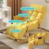 YHKJLYH Modern Rocking Chair with Footrest, Adjustable Backrest and Side Pocket view 3