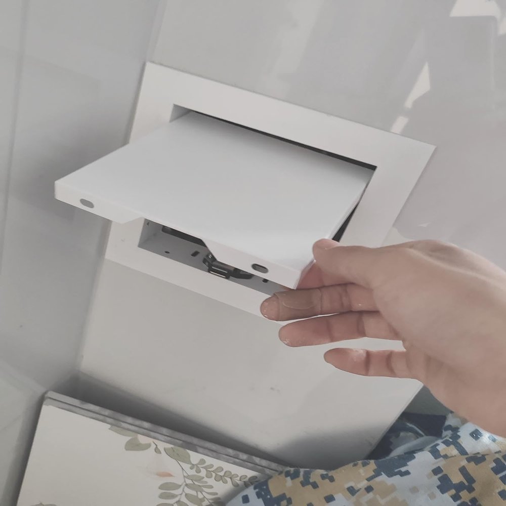Drywall Access Panel with Spring Latch, 100 x 300 mm