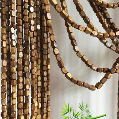 Bamboo Bead Door Curtain, Elegant Fly Screen for Stylish Home and Office Décor