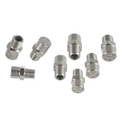 ASZHQUXIUAS 65° High-Pressure Fan Spray Nozzles, 304 Stainless Steel, 5/10-Pack, No. 15: 3/8, 10 pcs