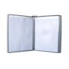 Wall-Mounted A3 Poster Flipbook Display, 10 Pockets, Gray view 1