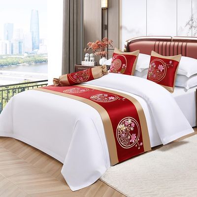 MiduoHu Classic Chinese Bed Runner, Decorative, 50 x 240 cm (for 1.8 m Bed)
