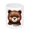 GRAZDesign Personalized Piggy Bank with Bear and Name for Children view 1