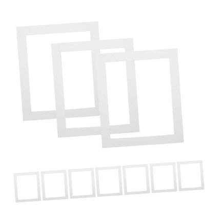 Anneome 20-Piece White Acid-Free Photo Mats for Picture Frames