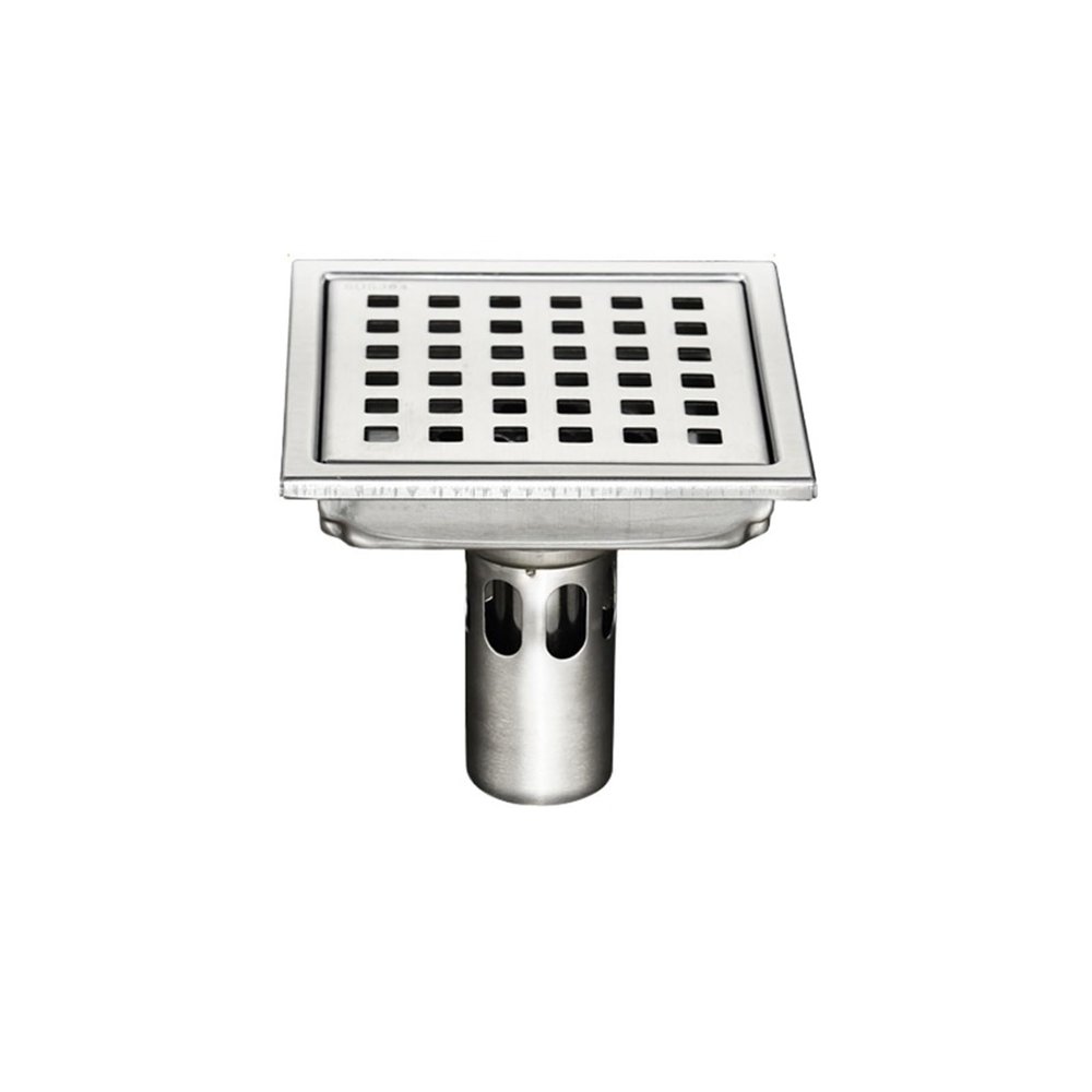 HSIRYAOHD Bathroom Drain Cover, Stainless Steel, Odor-Reducing, Gold 02 11 x 11 / Silver 02 15 x 15
