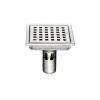 HSIRYAOHD Bathroom Drain Cover, Stainless Steel, Odor-Reducing, Gold 02 11 x 11 / Silver 02 15 x 15 view 1