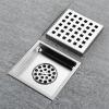 HSIRYAOHD Bathroom Drain Cover, Stainless Steel, Odor-Reducing, Gold 02 11 x 11 / Silver 02 15 x 15 view 4