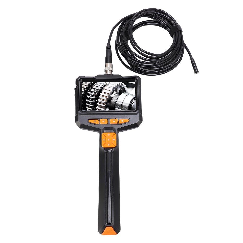 Asixxsix 1080p Handheld Endoscope Camera, 8 Adjustable LEDs, 4.3-Inch Screen, 16.5-ft Cable