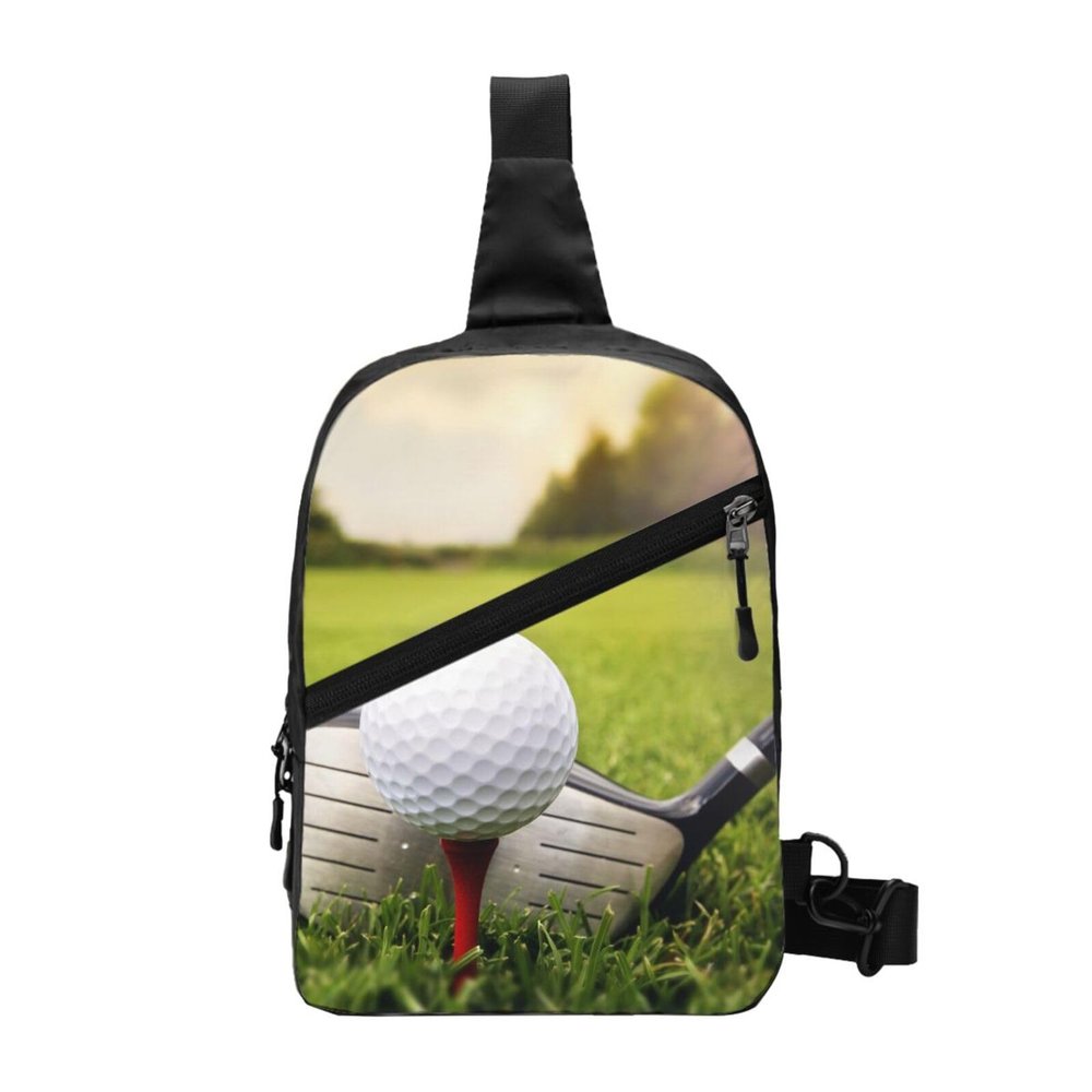 YFSGDLBN Golf Ball Print Backpack