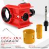 YUEHISY Door Lock Installation Kit with High-Speed Steel Hole Saws and Drill Bit view 2