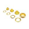 100 Gold Metal Eyelets with Washers, 8 mm Inner Diameter view 3